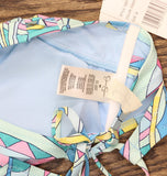 Jessica Simpson Womens Lattice-Trim Strappy-Back Bikini Top Powder Blue M