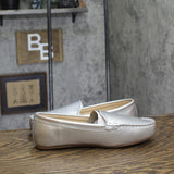 Journee Collection Comfort Halsey Loafer HALSEY-WD Silver / Beige Brown 9W