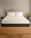 Isotonic 5 Zone 3" Memory Convoluted Visco Foam Mattress Topper Off-white Twin