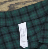 Auden Womens Flannel Long Sleeve Button Down Pajama Shirt 94650411 Green Multi S