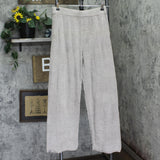 Barefoot Dreams Ultra Lite Rolled Edge Ankle Pants Beach Rock Brown S Tall