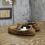 Cat & Jack Toddler Boys Carter Moccasin Slippers 91305148 Chestnut Brown 10T
