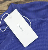 Vince Pima Cotton-Blend Thermal Long-Sleeve T-Shirt Light Faded Cobalt Blue L