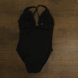 Lauren Ralph Lauren Womens Beach Club Solid Twist Underwire Swimsuit Black 12
