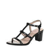 Naturalizer Womens Bristol-Cage Heeled Sandal J9402S5 Black 6W