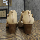Style & Co Womens Jennaa Shooties Heeled Shoes 10014037200 Taupe Brown 10M