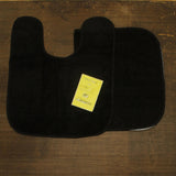 Garland Rug Gramercy Washable Bath Rug Set Mat BA360W2P6415 Black 2 Piece