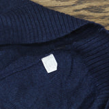 Banana Republic Mens Vintage Rabbit Cashmere Argyle Sweater Navy Blue XL