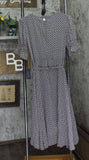 Tommy Hilfiger Short Sleeve Smocked Surplice Dress Black / Ballerina Pink 8