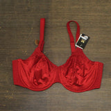 Wacoal Womens Back Appeal Underwire Bra 855303 Barbados Cherry Red 40DD