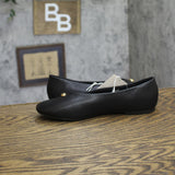 A New Day Charlie Embellish Faux Leather Flats 95142239 Black 7.5M