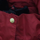 Susan Graver Down Hooded Parka Jacket with Removable Vest Red See Measurements