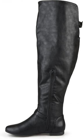 Journee Collection Womens Loft Zipper Over-The-Knee Riding Boots Black 7.5M