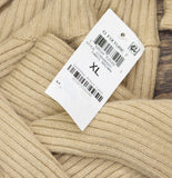 And Now This Mock Neck Balloon Sleeve Ribbed Sweater S700480001 Camel Brown XL