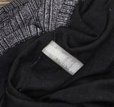 Tommy Hilfiger Womens Metallic Knit Long Sleeve Shift Dress Black / Silver 8