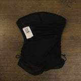 Becca Womens Bandeau Muse Mesh Overlay Tankini Ruched Swim Top 733557 Black XL
