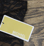 Michael Michael Kors Womens Lace Cross Back One Piece Swimsuit Black / Brown 14