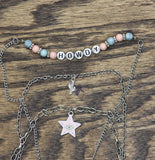 Avenue Howdy Cactus Star Necklaces Silver Gray Multi 17" + 3" 18" + 4" 16" + 3"