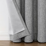 Max Blackout Campbell Grommet Blackout Single Curtain Panel Gray 50x95