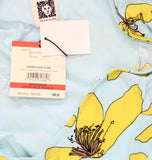 Anne Klein Womens Petite Side-Tie Knit Top Blue Multi PXS