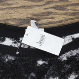 Jenni Womens Solid Sherpa Pajama Top 100154919MS Tie-Dye Black L