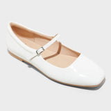 Wild Fable Elsa Mary Jane Ballet Flats with Memory Foam Insole Cream 9M