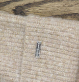 Steve Madden Fine Rib Knit Faux Fur Pom Beanie SMA5075M Oat Brown