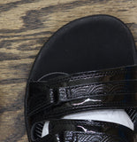 Clarks Patent Breeze Piper Slide Sandal 26171970 Black 9M