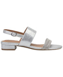 Style & Co. Womens Selbiee Slingback Dress Sandals 10019109300 Silver Gray 6.5M