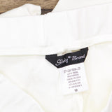 Slinky Brand Womens Pull On Flare Leg Pant 689925 Ivory White M
