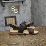 Easy Spirit Lana Double Strap Slingback Sandal SELANA2 Black / Brown 6.5M