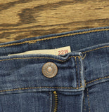 Levi's 726 High Rise Flare Womens Jeans Button Fly Take a Walk Blue 22W