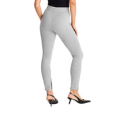 A New Day Womens High-Waisted Slim Fit Ankle Ponte Leggings 91215285 Gray L