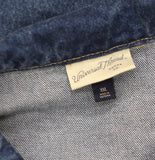 Universal Thread Relaxed Bomber Denim Jacket Trucker Medium Wash Blue 2XL