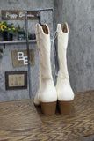 Universal Thread Western Cowboy Boots with Memory Foam Insole Off White 8M