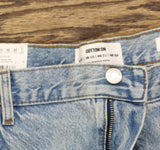 Cotton On Womens Distressed Loose Straight Jeans Lake Blue 14