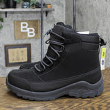 All In Motion Men's Mack Lace-Up Winter Hiker Boots Charcoal Gray Black 13