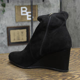 Journee Collection Women's Hepburn Wedge Bootie Shoes HEPBURN-BOOTIES Black 12M