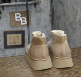 Wild Fable Womens Missy Platform Booties with Memory Foam Insole Beige Brown 8M