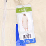 Legendary Outfitters Womens 1/4 Zip Knit Dress with Pockets Cream Off White L