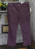 NYDJ Marilyn Tall Straight Leg Jeans A695158 Fig Purple 22W Tall