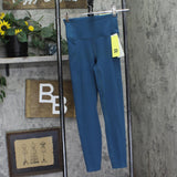 All In Motion Womens Dynamic Flex High-Rise Pocketed 7/8 Leggings Aqua Blue XS