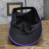 Mens Bolivia Lined Woven Snapback Baseball Hat Purple One Size