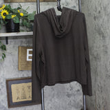 Wild Fable Slim Fit Long Sleeve Pullover Hoodie 94673248 Brown 3X