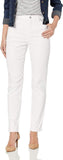 Gloria Vanderbilt Womens Classic Amanda High Rise Tapered Jean Crystal White 8