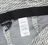 Halston Womens Mid-Rise Boucle Skinny Pants HI475A4G Black / Cream XL