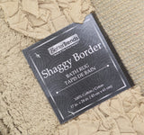 Better Trends Cotton Shaggy Border Ruffle Bath Rug Beige Brown 17 in. x 24 in.