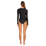Volcom Womens Long Sleeve Rashguard- UPF 50+Sun Protection O0312301 Jet Black S