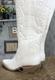 Wild Fable Womens Kenzi Wide Calf Western Boots Insole Ivory Off White 7M-WC