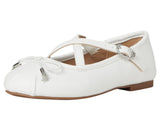 Sam Edelman Girls Felicia Cross Strap Ballet Flats SAM131-9 White 3